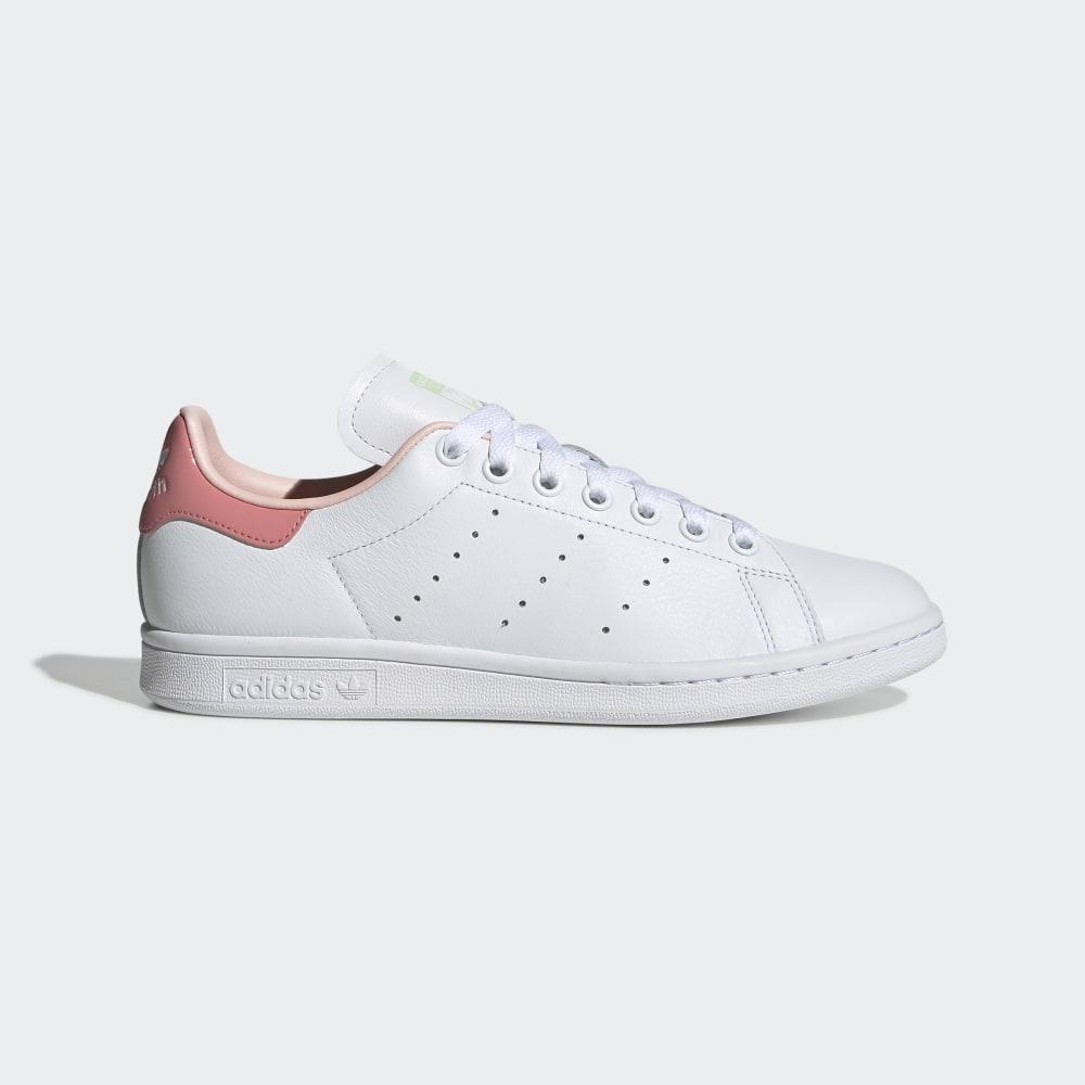 Adidas Women's STAN SMITH W Originals Shoes White/Rose/Green Ireland EG6751